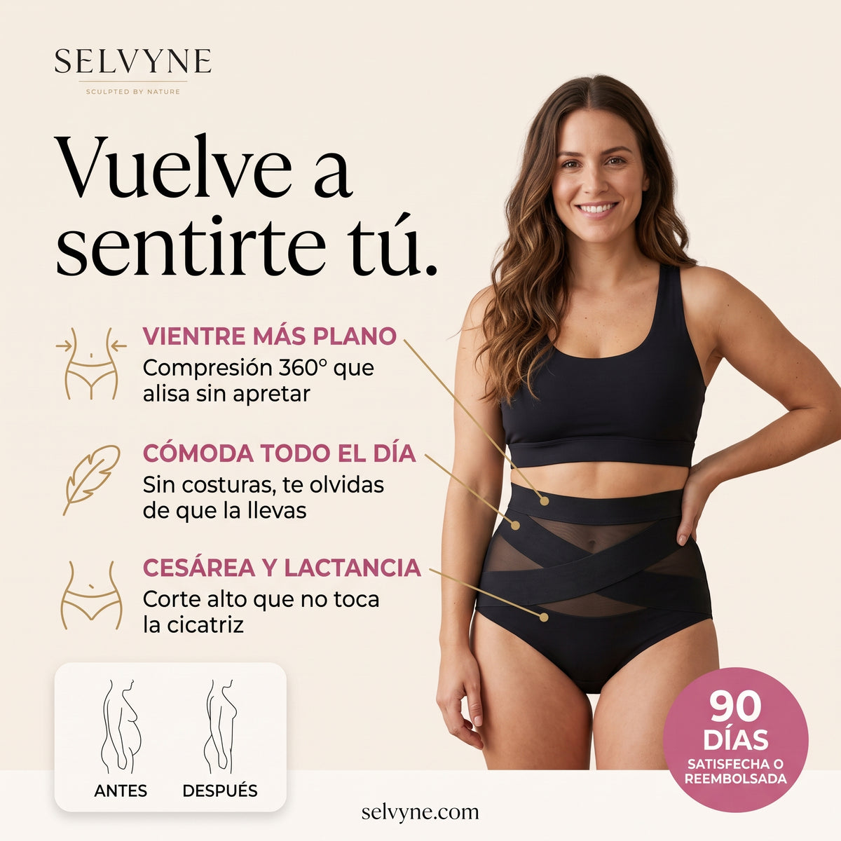 Braga posparto Selvyne - Vuelve a sentirte tú
